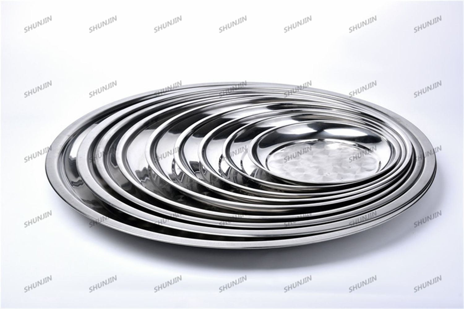 Stainless steel round tray