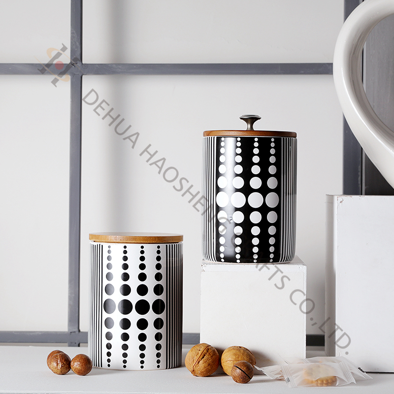 Ceramic Jar with decal