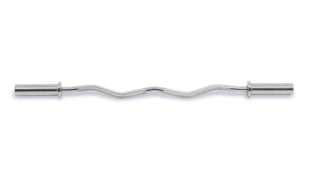 47" chrome olympic bar with small bend
