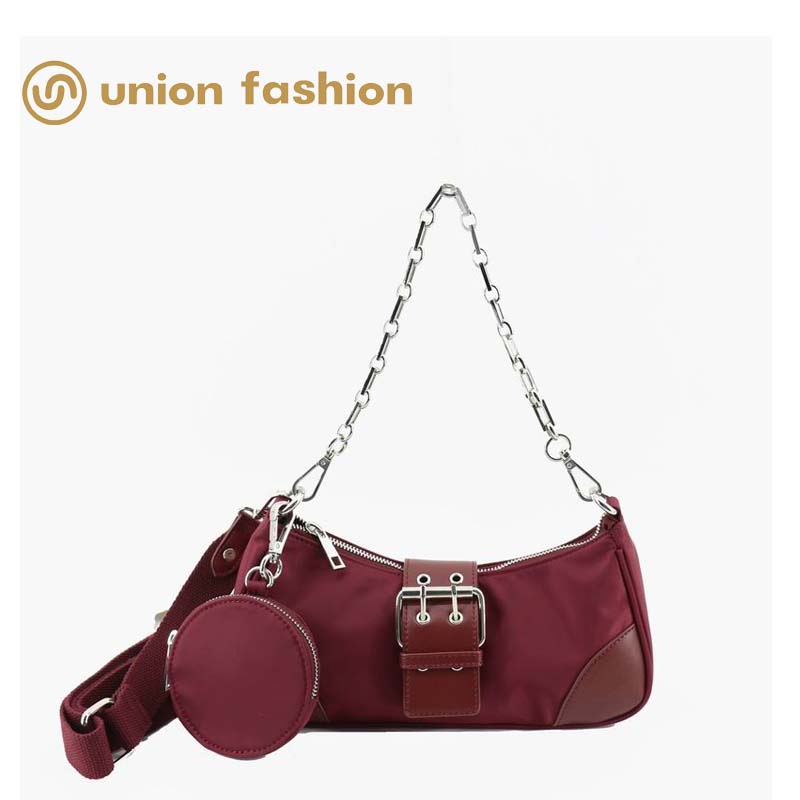 UNION FASHION Customized retro style women shoulder bag with small bag