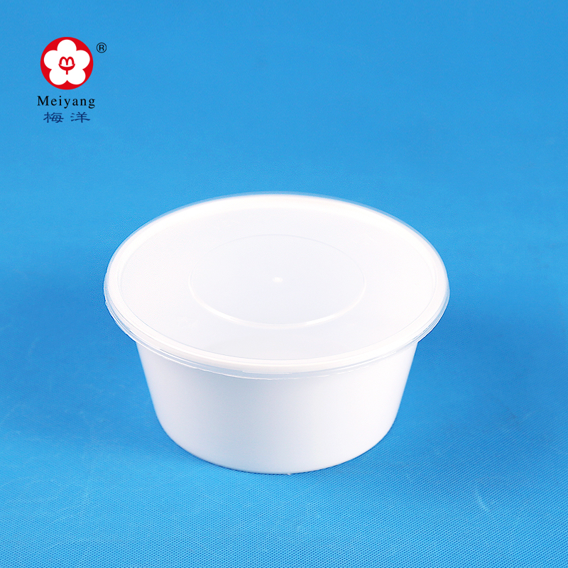 Meiyang 15461 disposable plastic storage takeaway microwavable round food container box