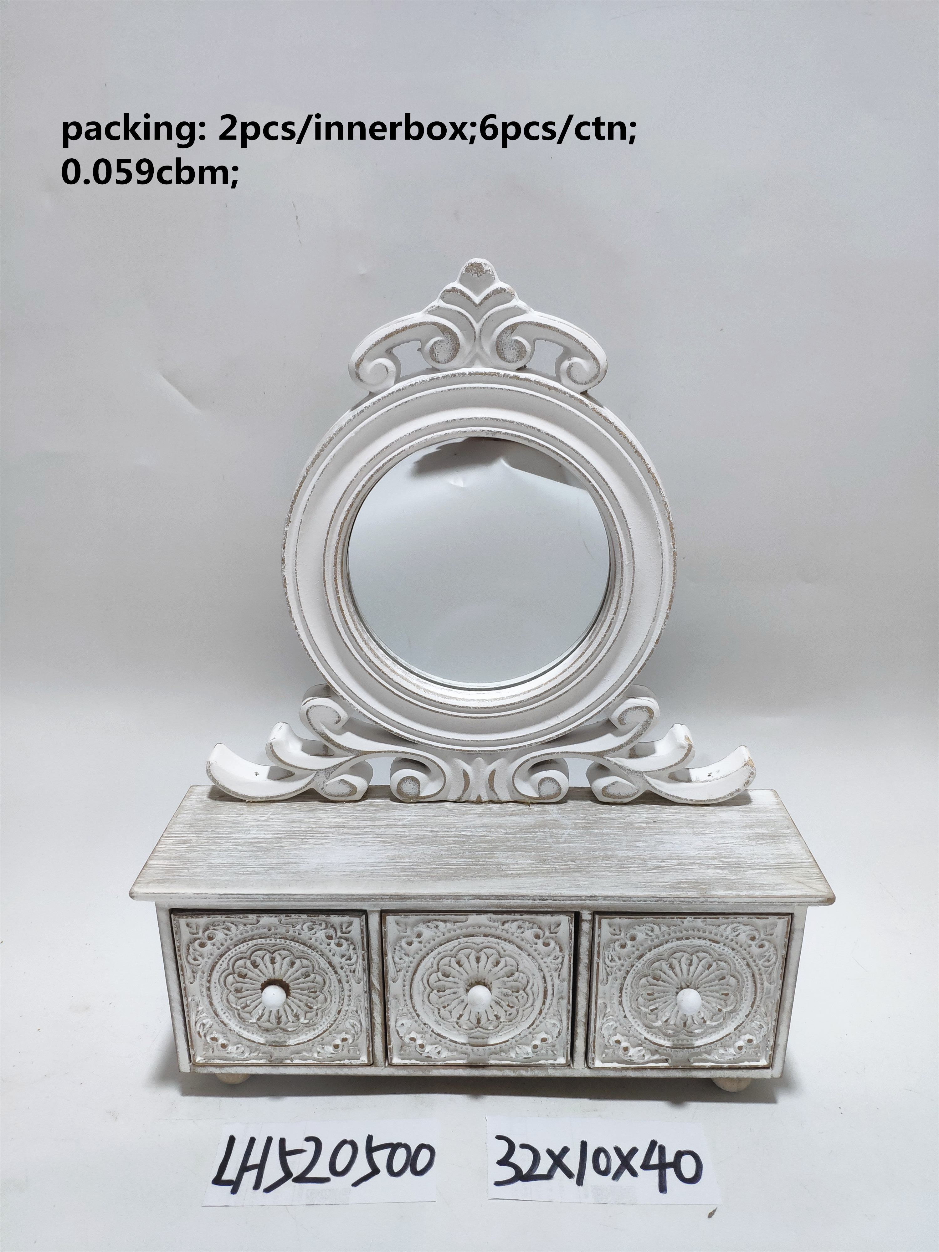 Retro MDF European bedroom drawer Mini dresser