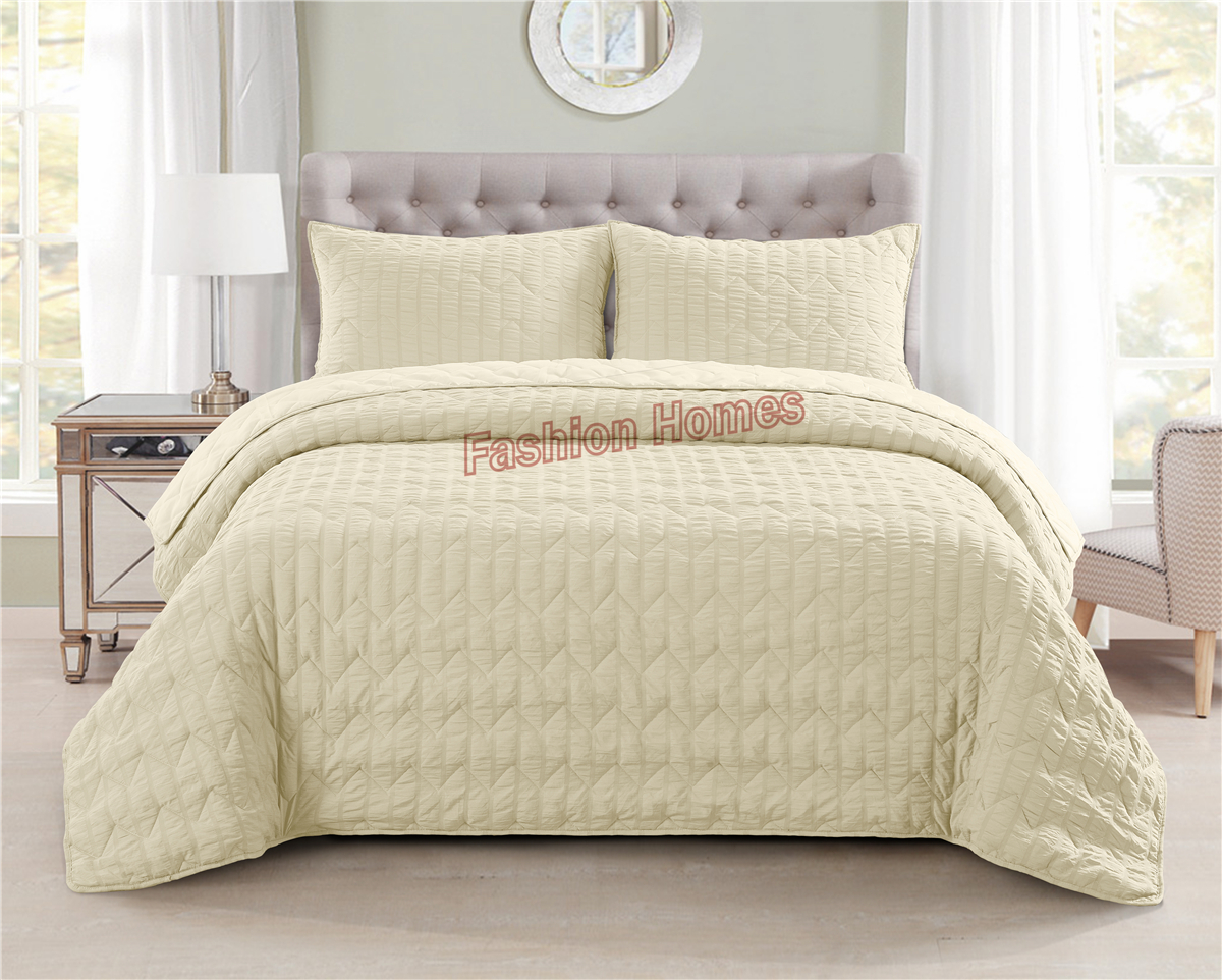 2020 seersucker fabric Embroidery quilts set
