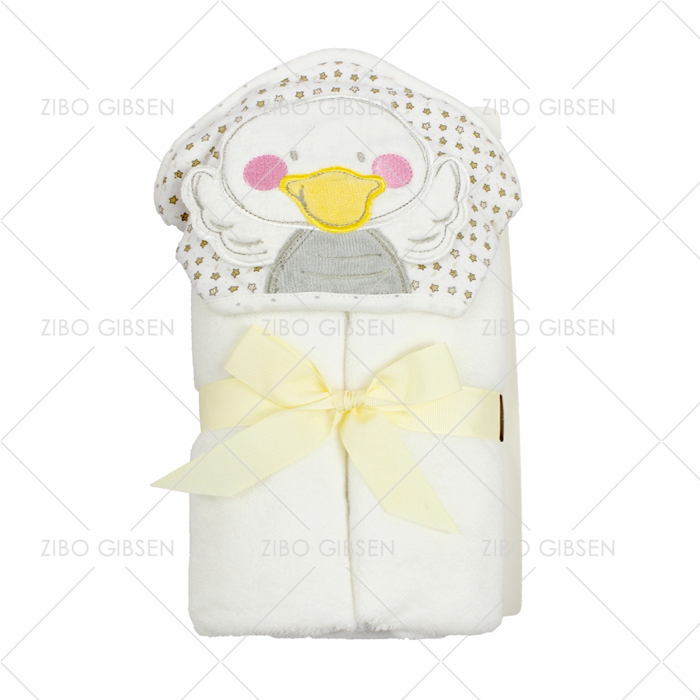 100% terry cotton animal design bath hooded towel