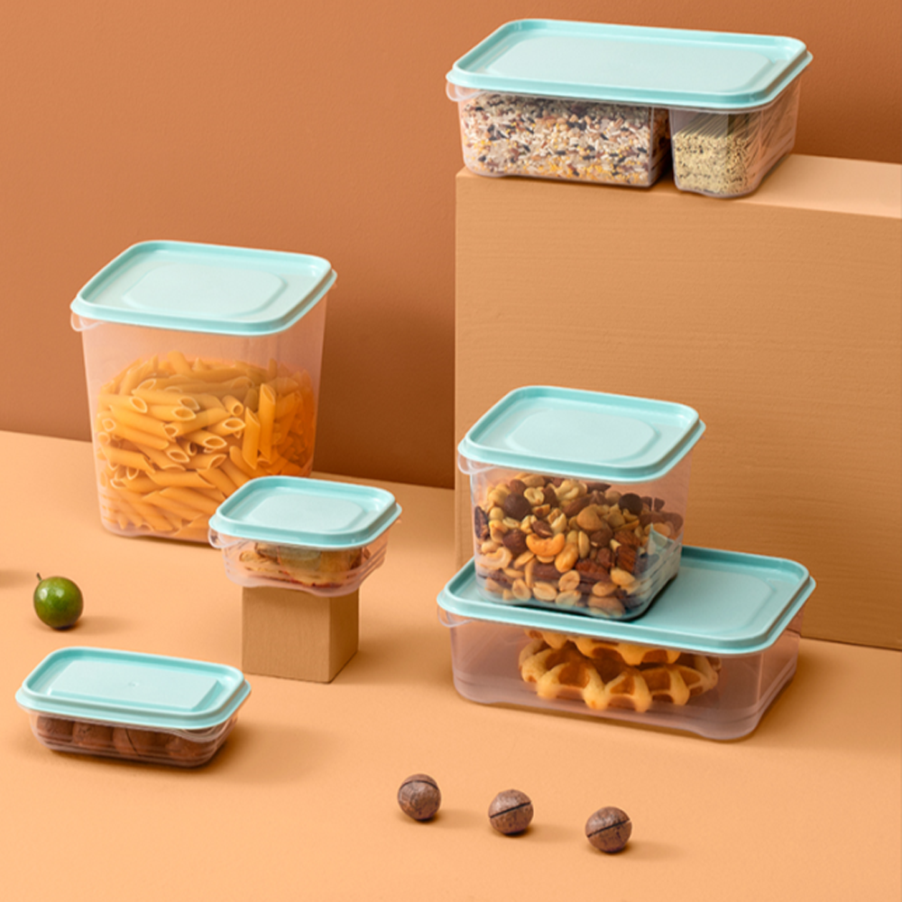 new Plastic Food Keeper box with lids Clear food Storage container boxes and bins Freezer containers Microwave and Dishwasher safe