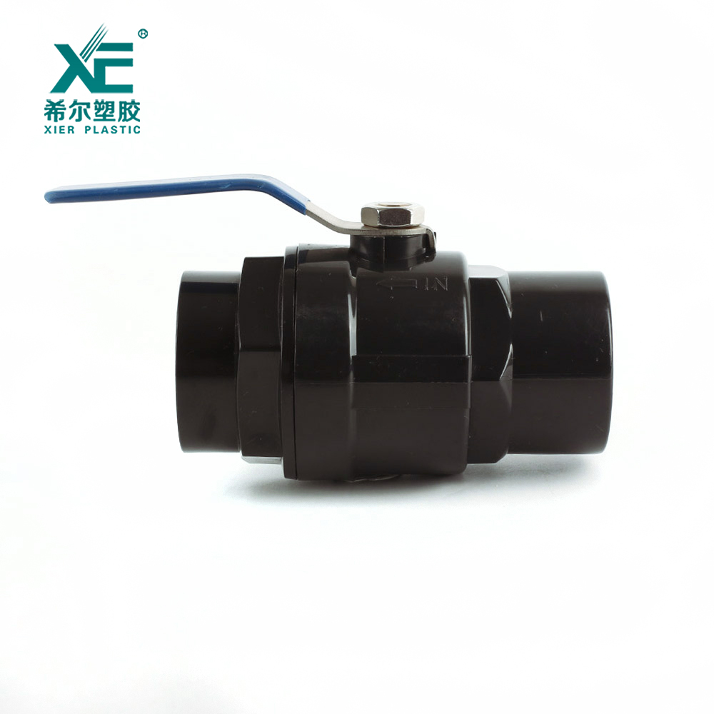 PVC Two Pieces Ball Valve-Ss201 Handle