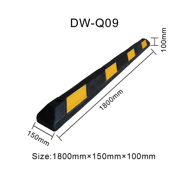 long reflective wheel stopper