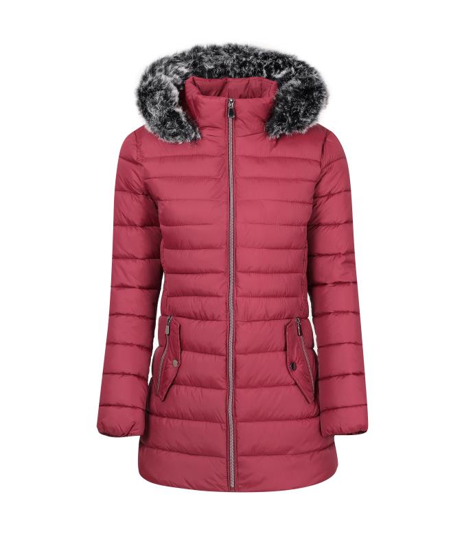 Women's quilted hooded jacket