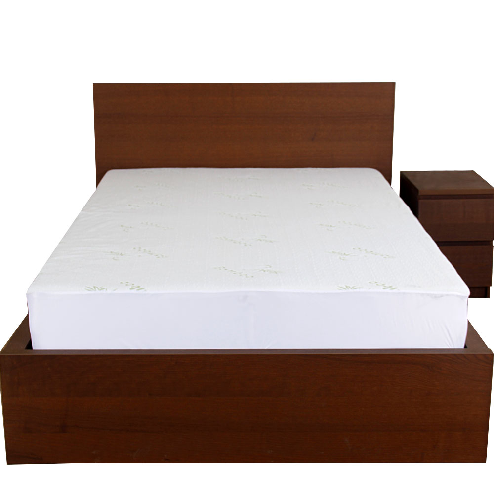 bamboo knitted jacquard waterproof mattress protector