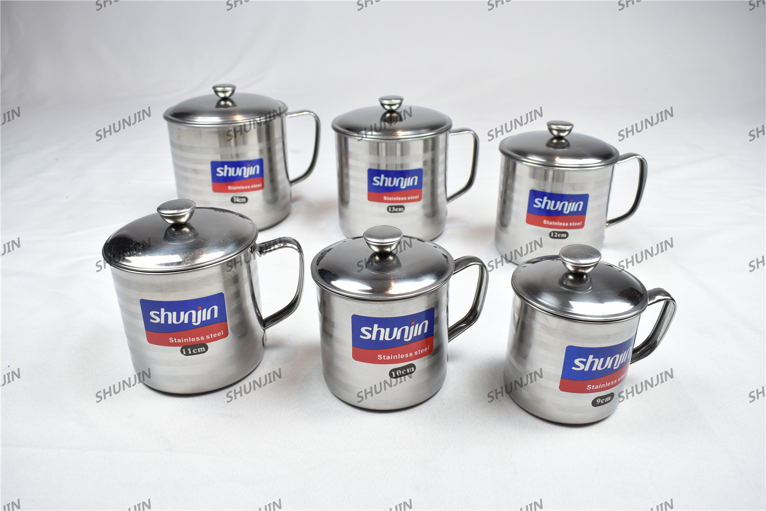 stainless steel mug