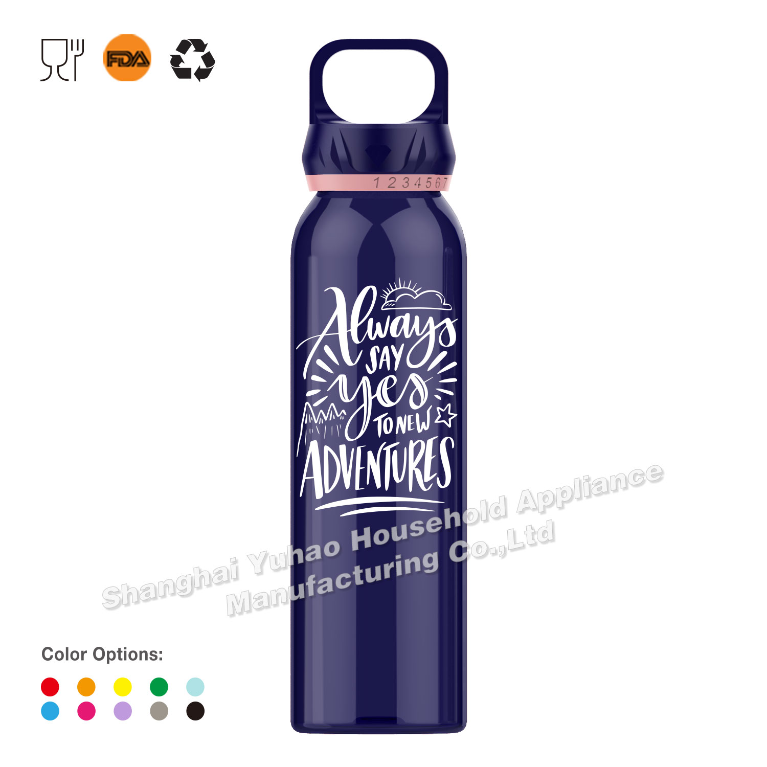 650ml Tritan Sports Water Bottle