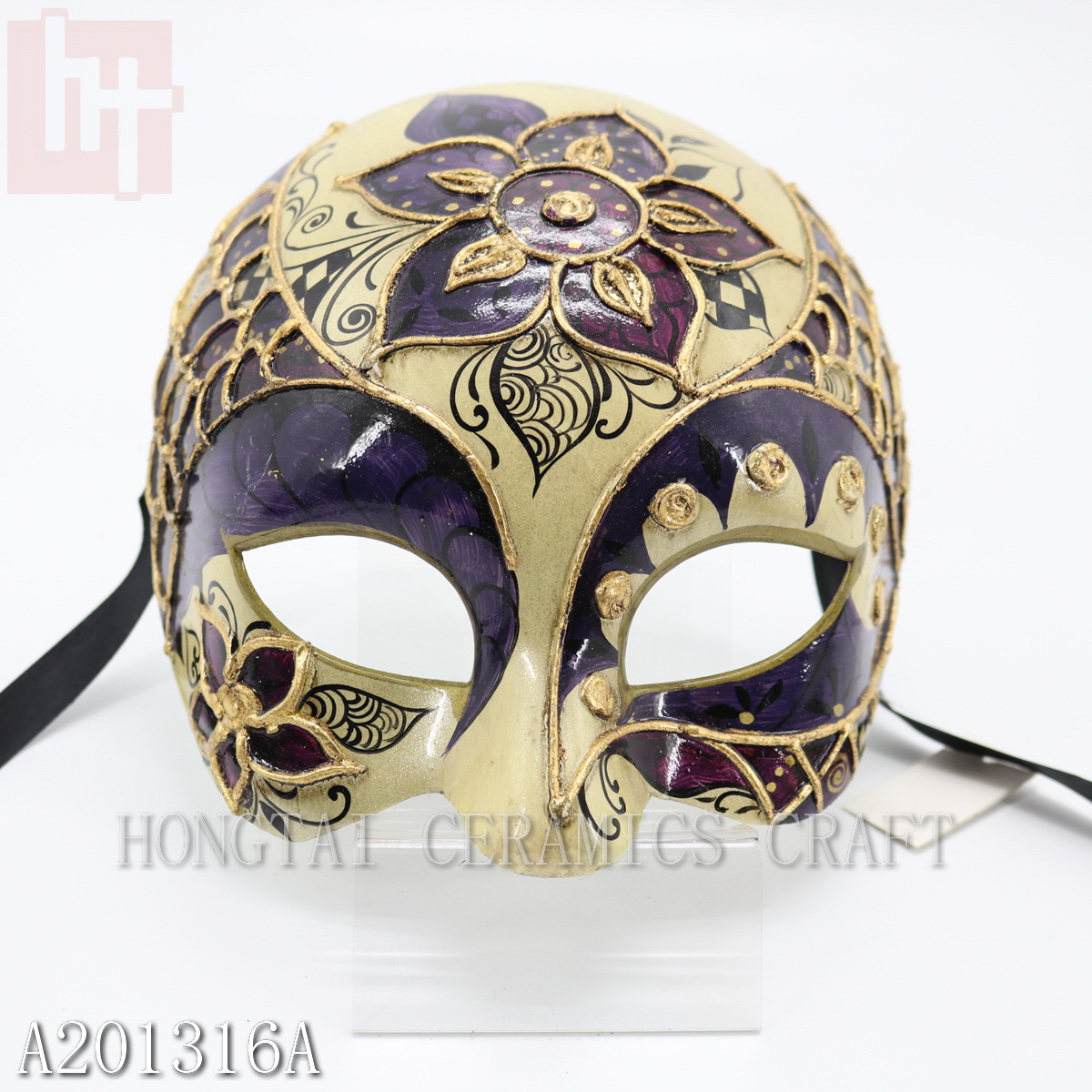Venetian Style Halloween Mask A201316 2/set