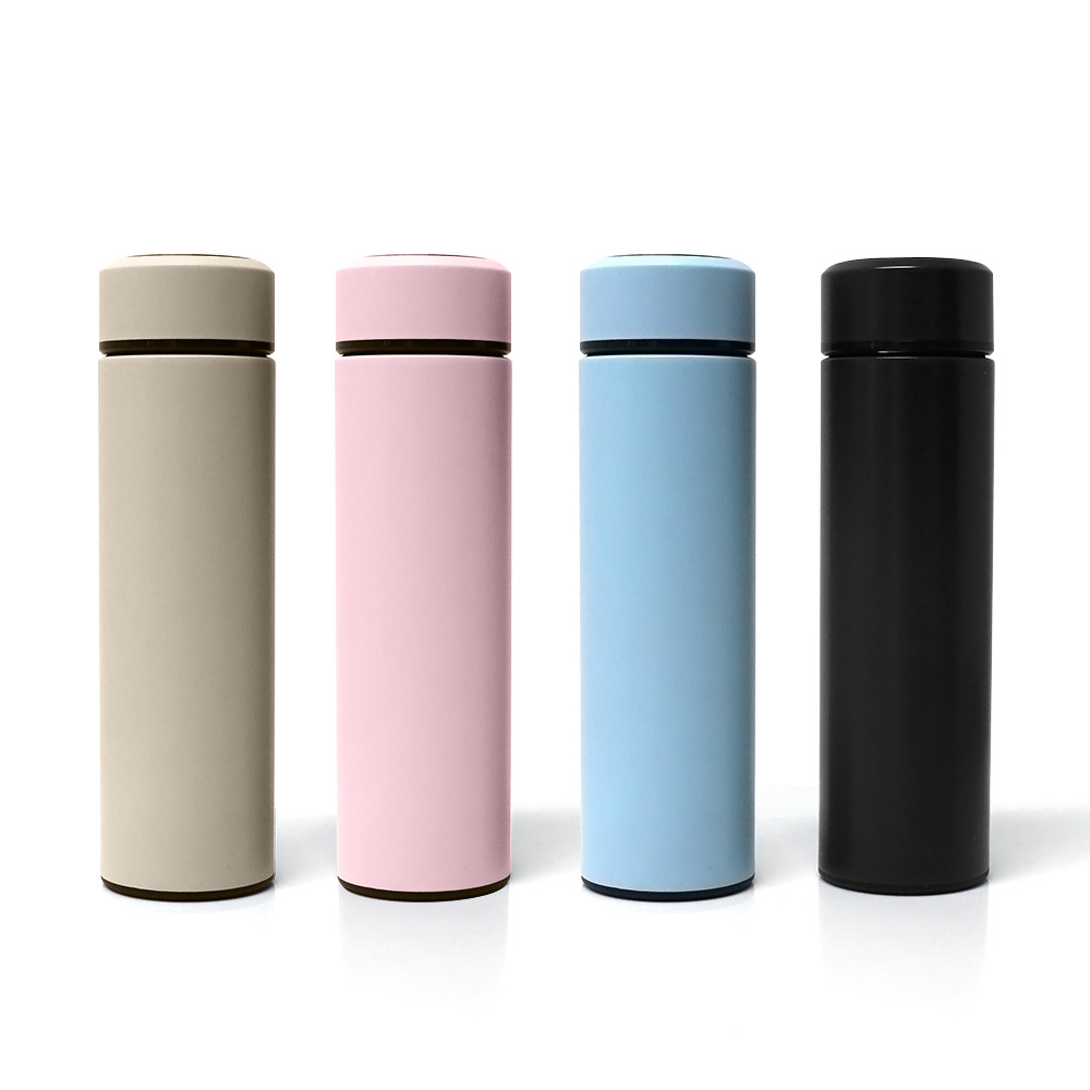 Creative intelligent portable display temperature thermos cup