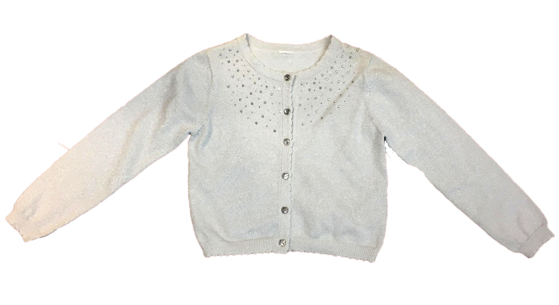 Kid's crew neck button cardigan