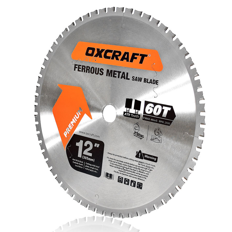 TCT saw blade for ferrous metal