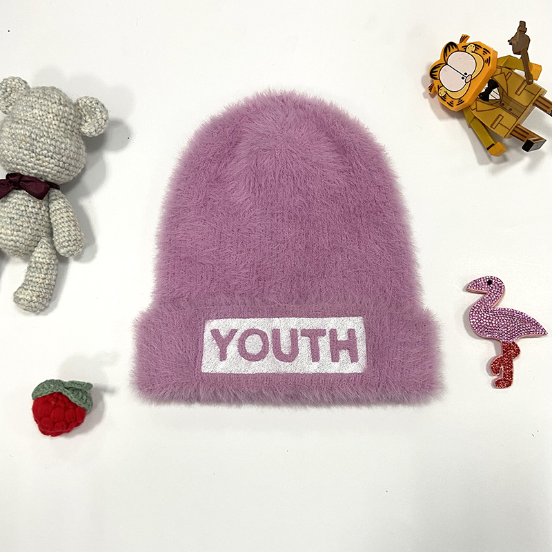 Girls Super Soft Fluffy Beanie Hat