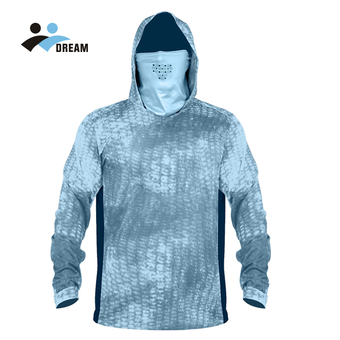 Polyester Long Sleeve Fishing Shirts Custom Fishing Shirt Printing