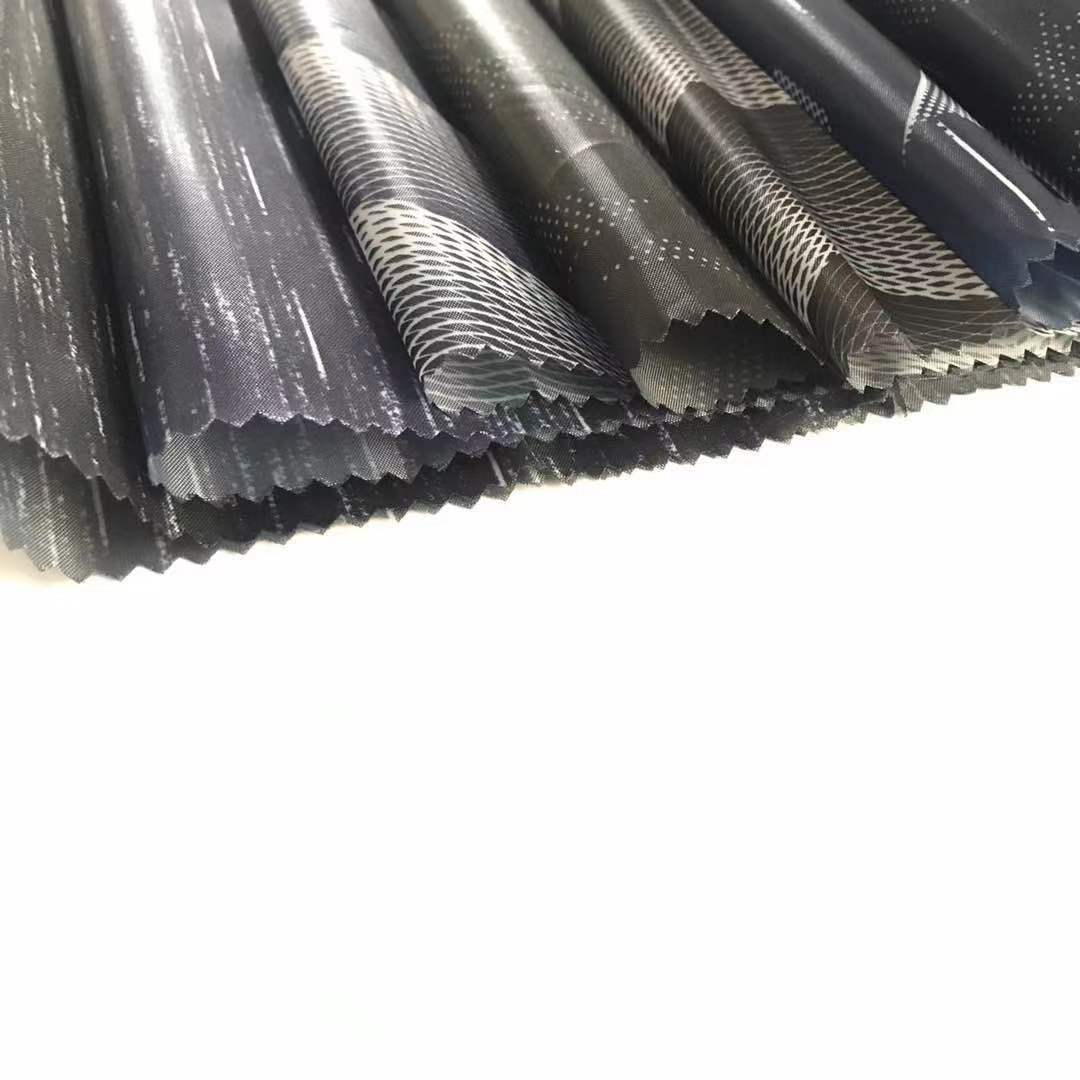190T Taffeta Lining Paper Printed Taffeta NS Cylinder Finish 8kg 53gsm Garment Lining