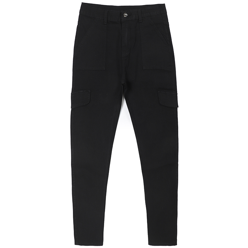 Black women's jeans tooling jeans G3507