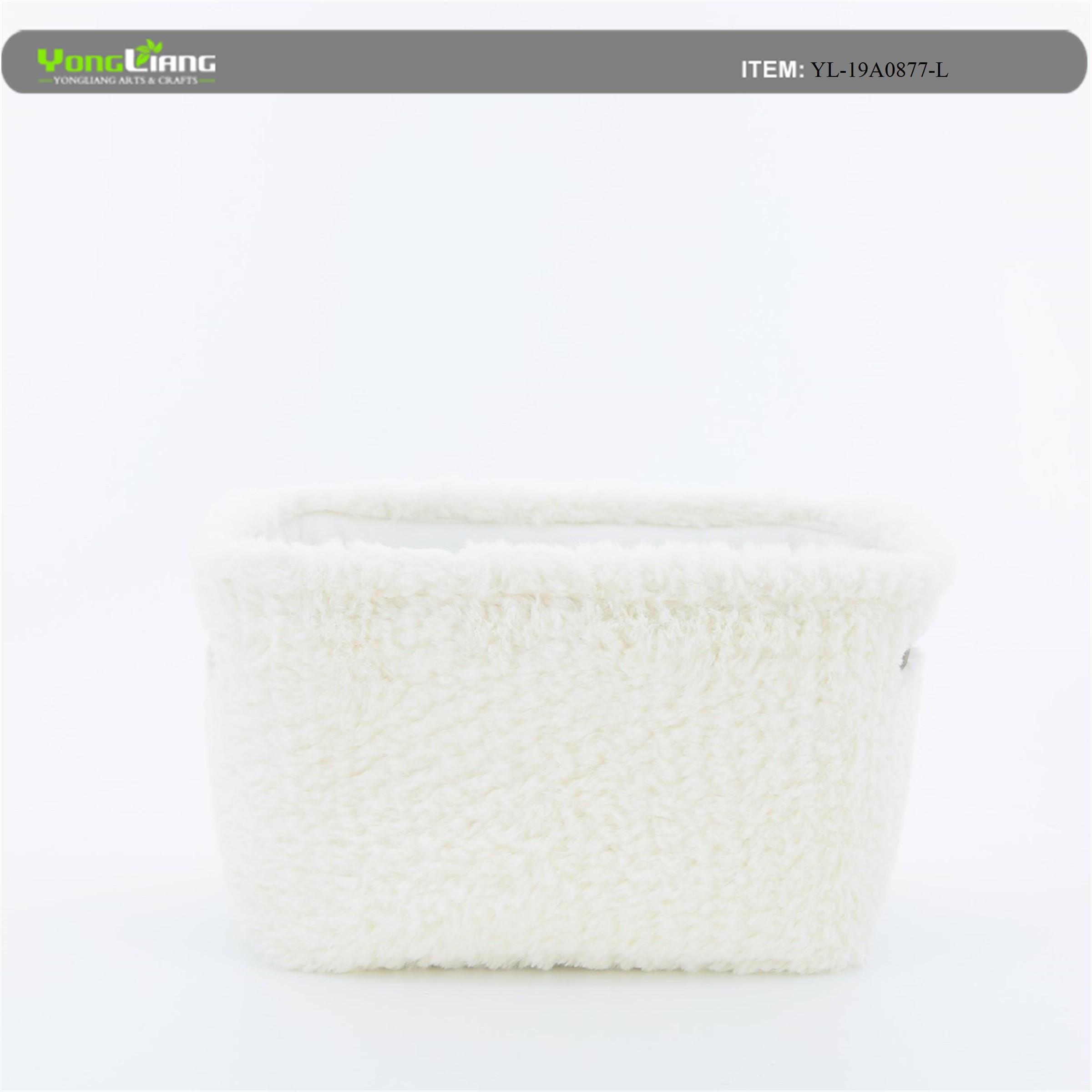 Faux Fur Storage Bin