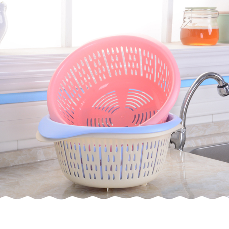 eco-friendly plastic oval sieve kitchen/set the vegetable and fruit