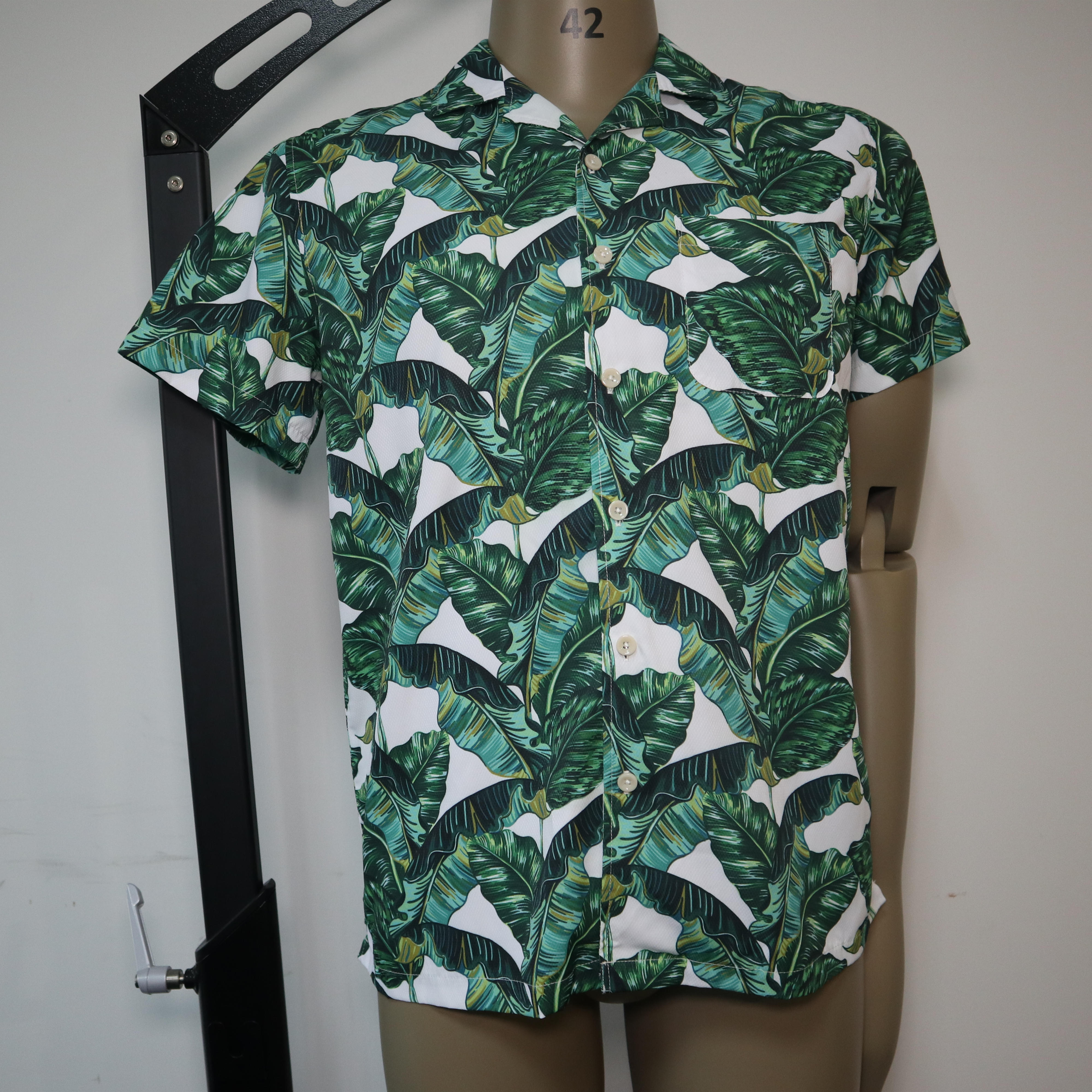 100%polyester men's print shirt