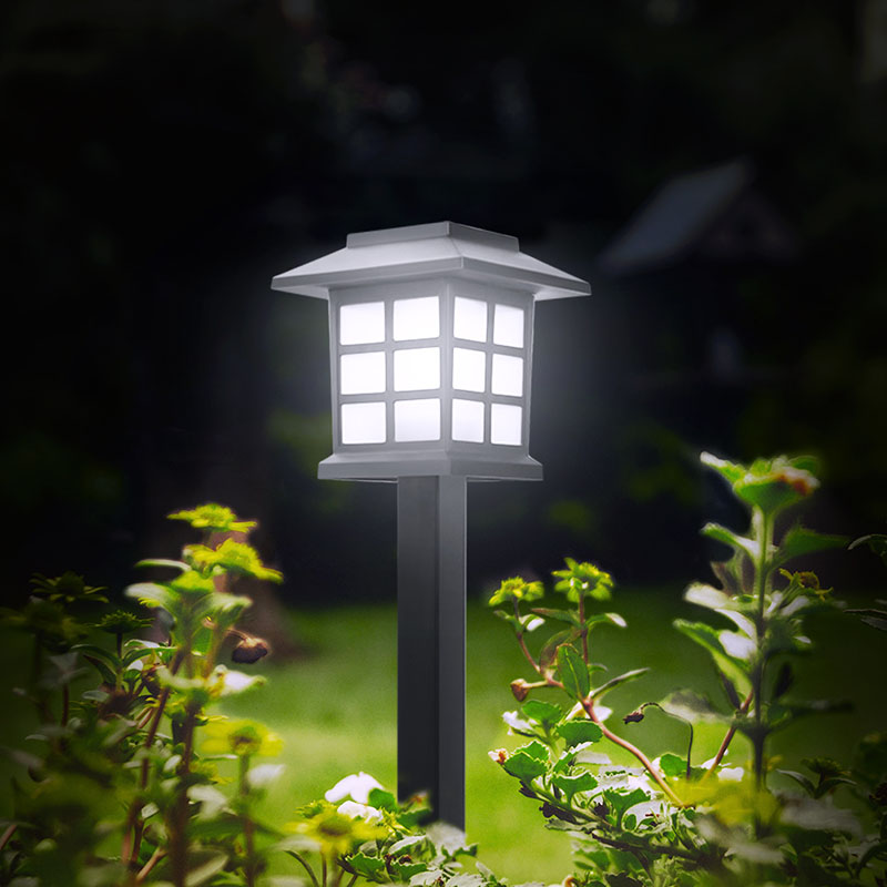Solar Small Antique Tartan Lamp