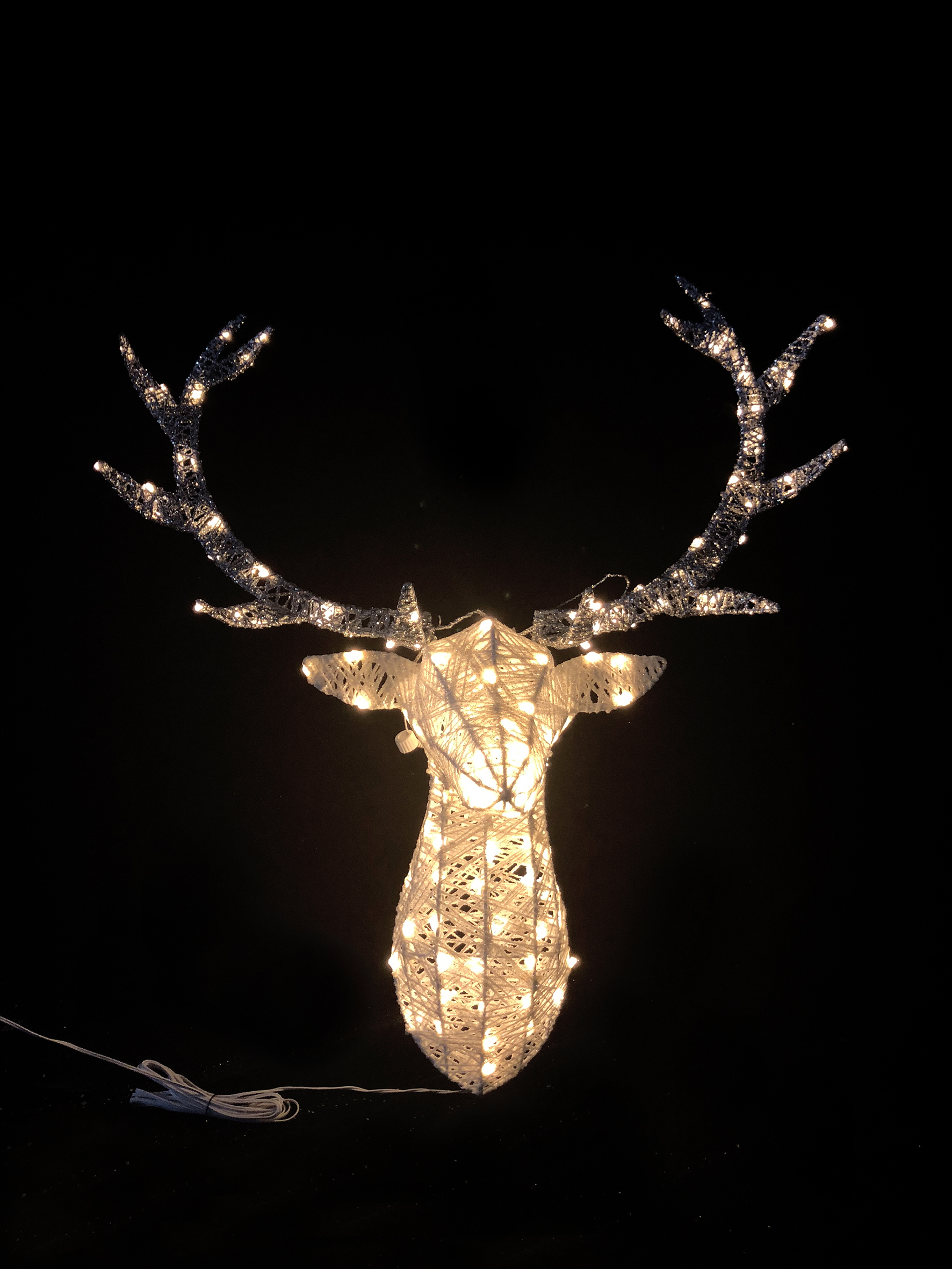 60cmH Cotton wired Stag Head