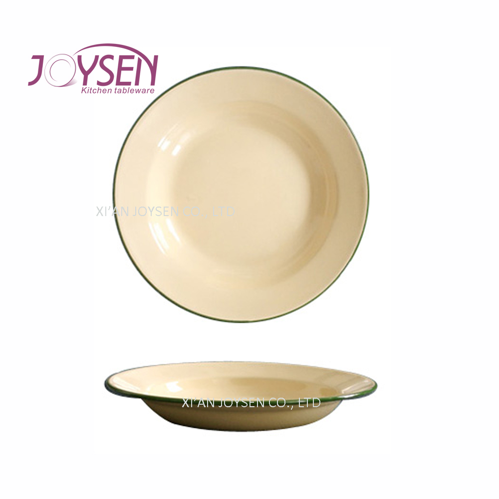 Enamel Soup Plate