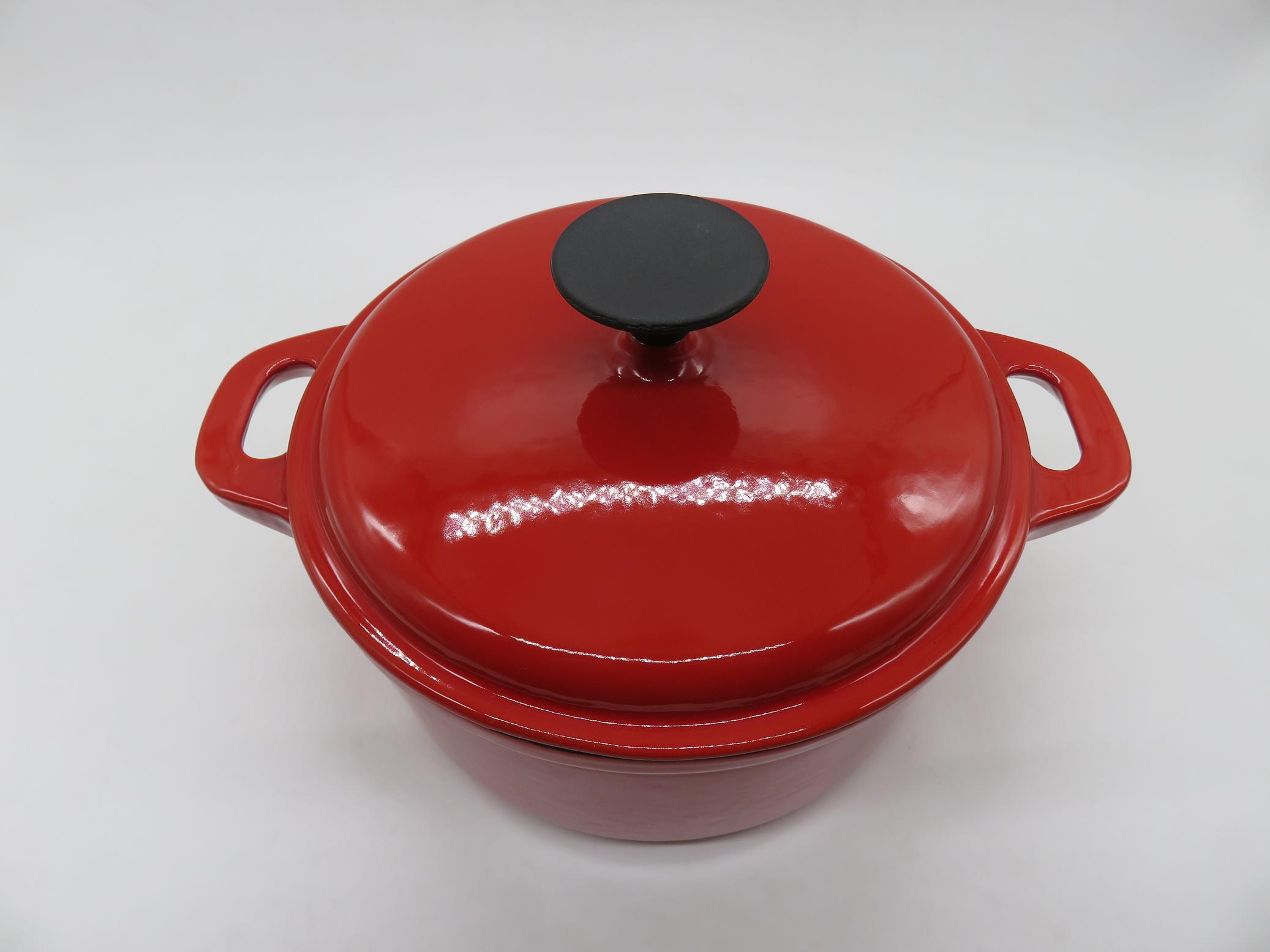 3QT enamel cast iron cocotte