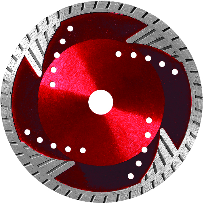 Triangle Turbo Diamond Saw Blade for Granite/ Stone/ Concrete Cutting