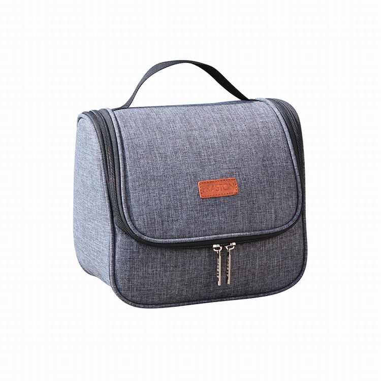 Hot selling two tone brush custom make up cosmetic bag
