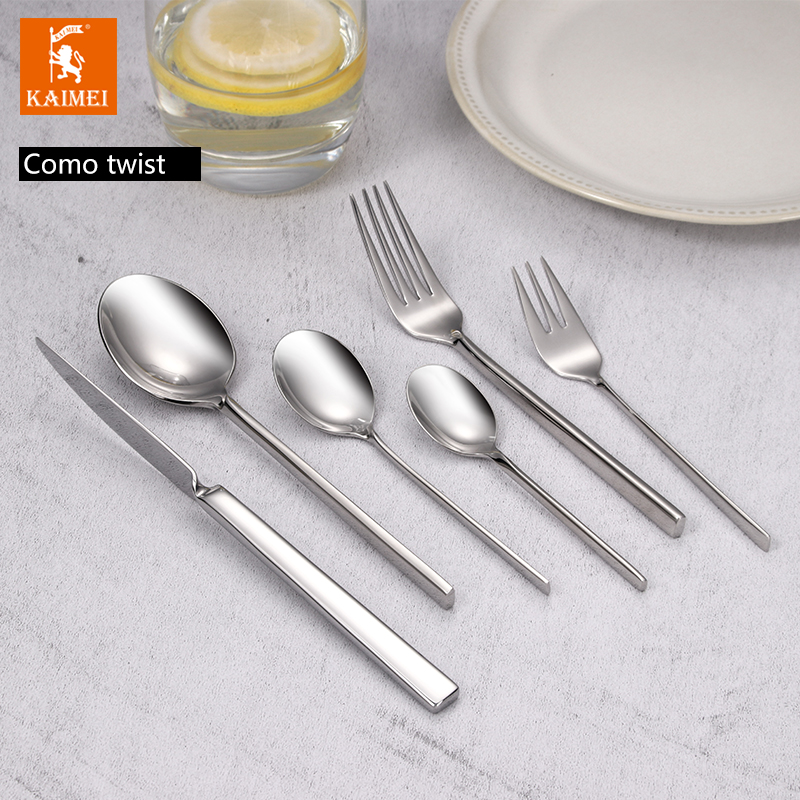 High Quality Stainless Steel Cutlery Set Stainless Steel Flatware Tableware Wholesale For Restaurant Hotel—Como twist（3201））