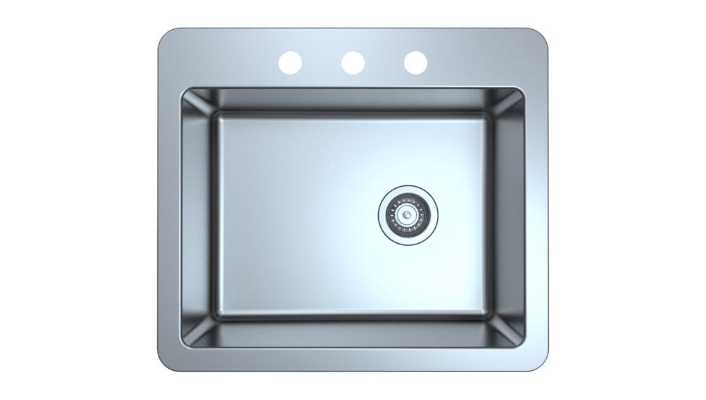 Stainless Steel Drop-in Single Bowl sink, R20