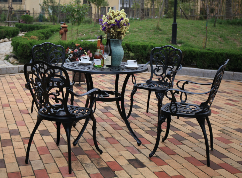 aluminum outdoor furniture bistro set table chair hot sale