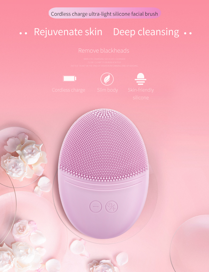 Ultra-thin,Ultra-light Silicone Facial Brush