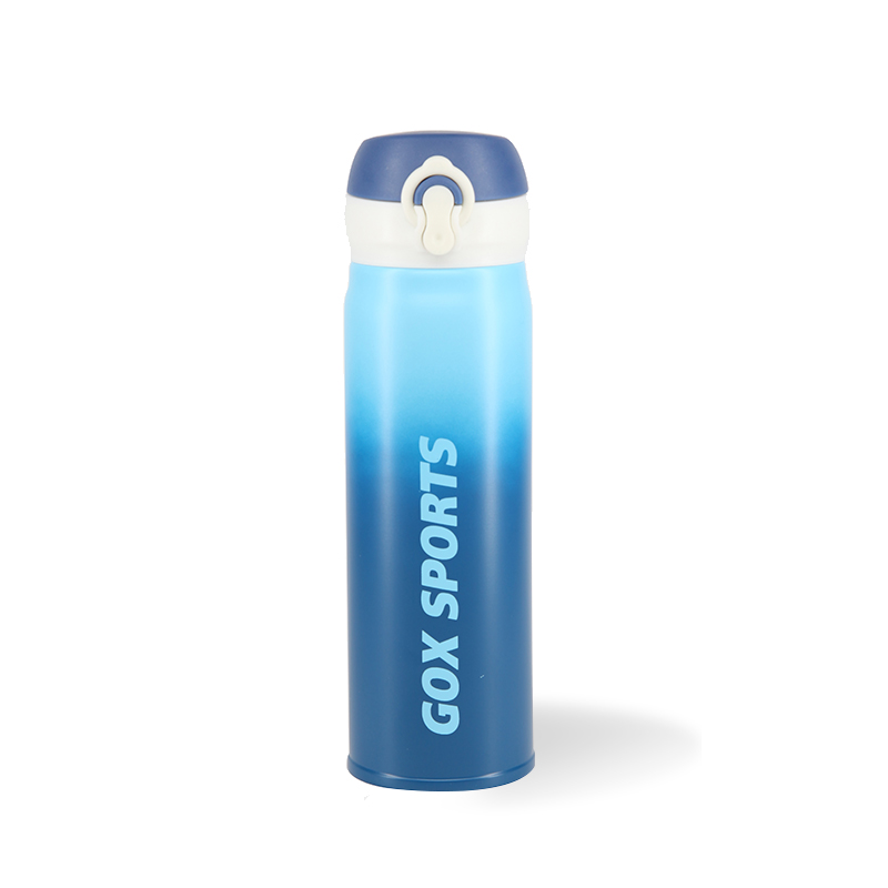 GOX Double Wall Vacuum Insulated Stainless Steel Water Bottle With Auto Open Lid For Sports For Travel