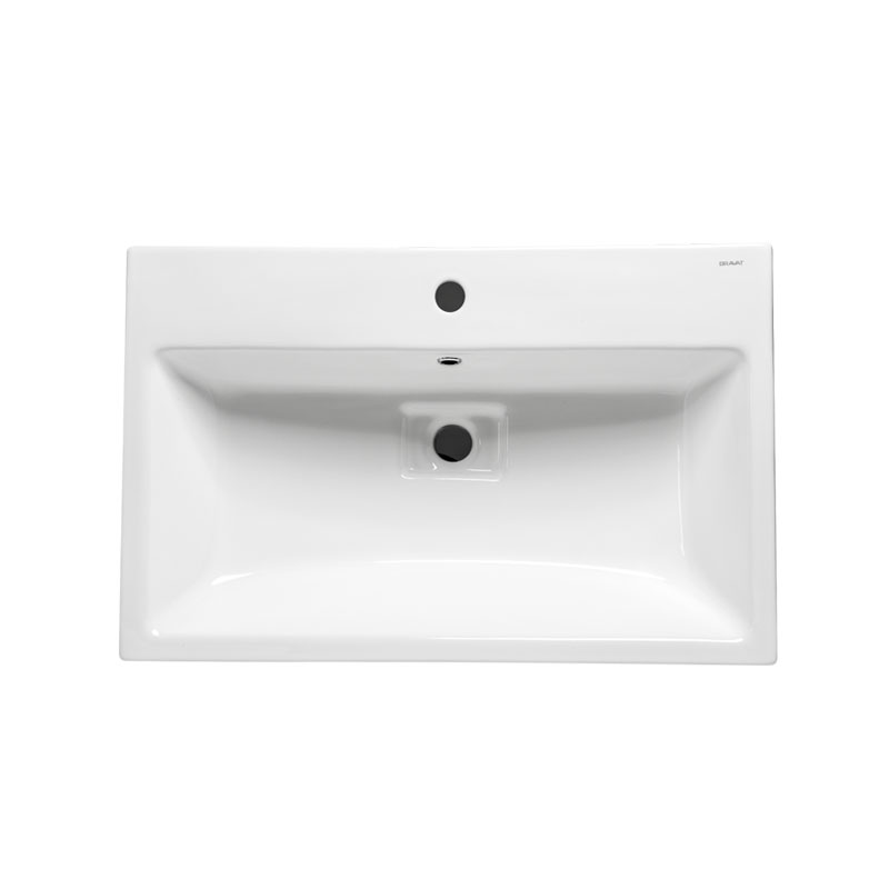 Bravat Phillis Series Ergonomic Design Counter top Basin ceramic basin