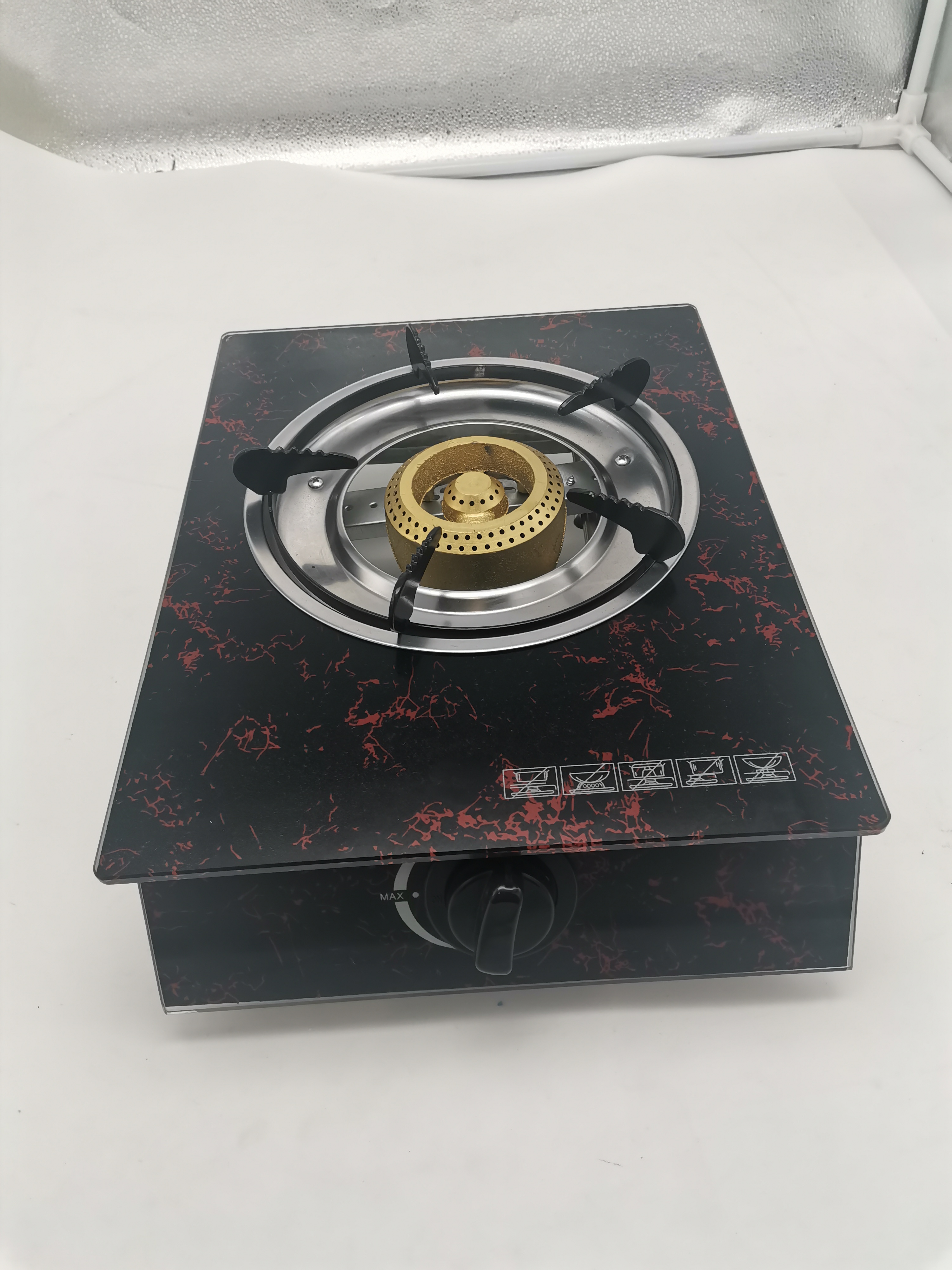 Glass gas cooker