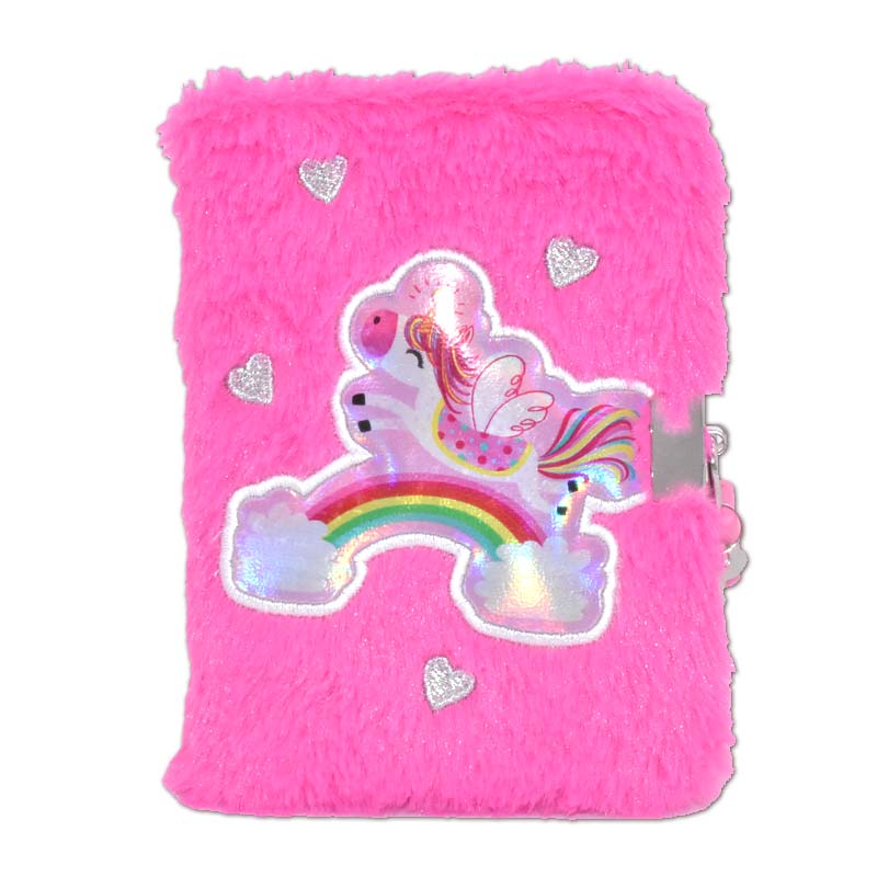 Plush Notebook with padlock