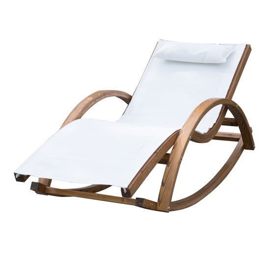 Wooden Rock Lounger Chair