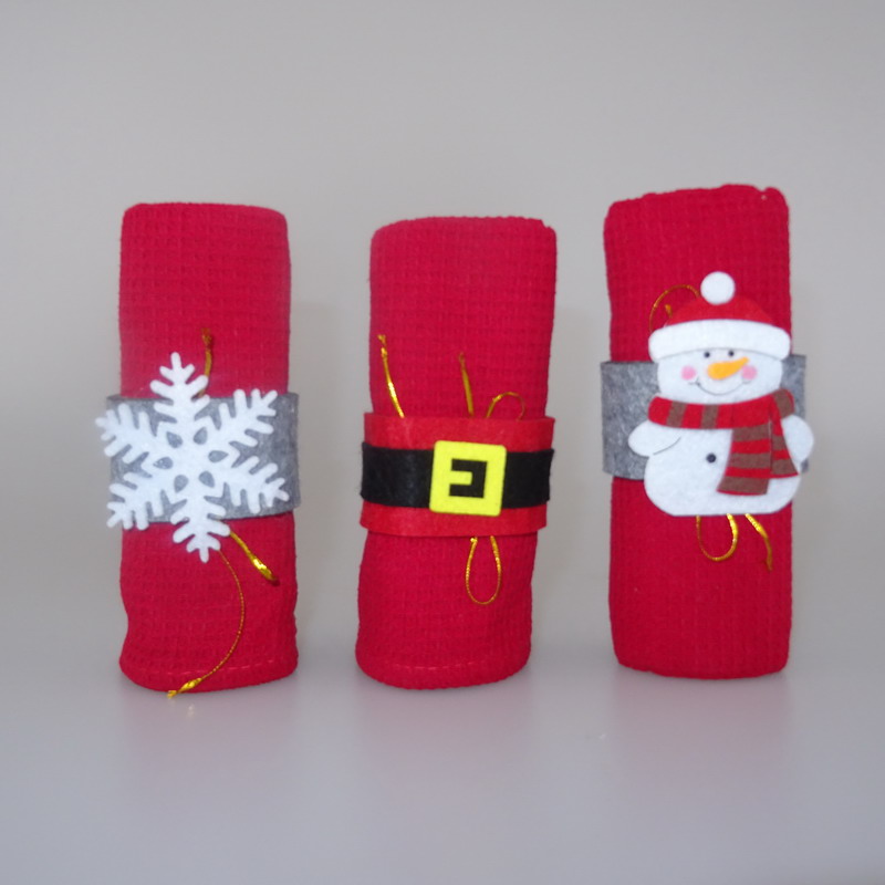 Christmas waffle gift towel sets、tea towel printing / tea towel/ dish cloth/kitchen towel set