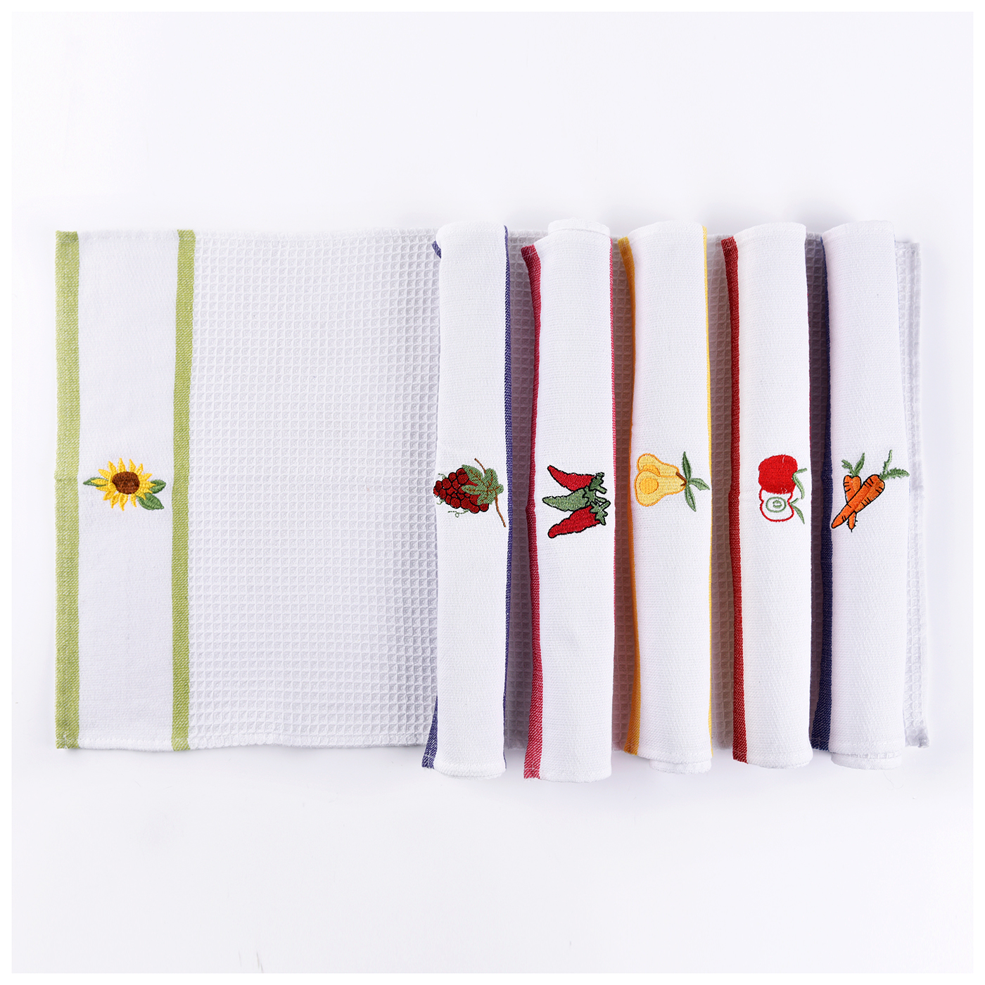 100% Cotton Halloween Embroidery Dish Cloth