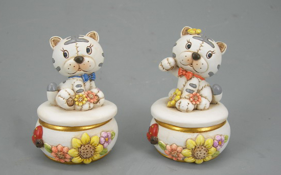 3" cartoon tiger decorS/2