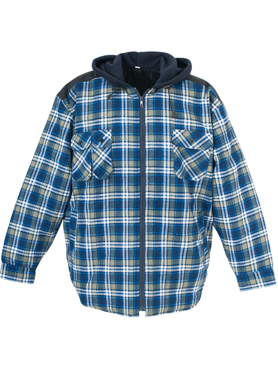 Flannel Winter Shirt With Hood