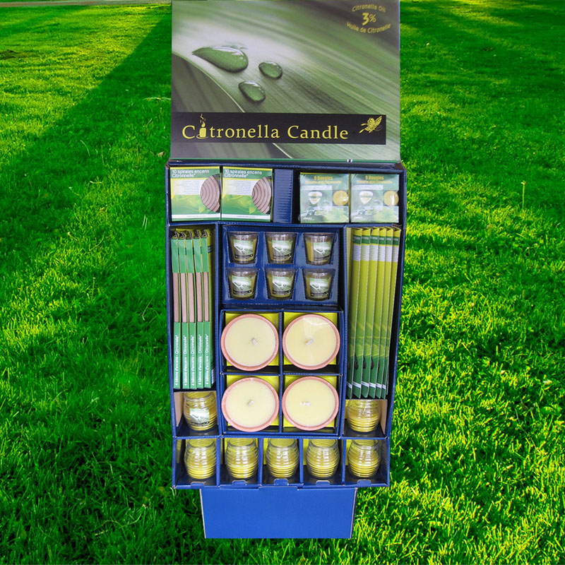 Citronella candle display