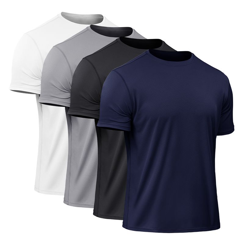 Mesh fabric 100% polyester dry fit men tshirt summer short sleeve tshirt quick dry running tshirt men