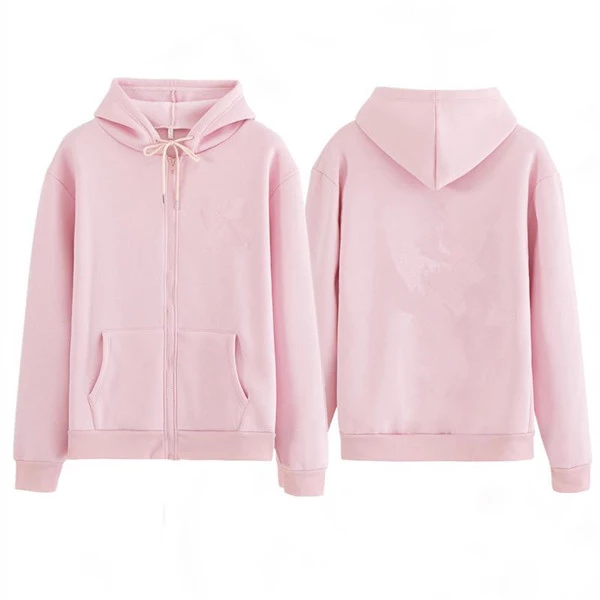 Men Women Zipper Fleece Hoodies Couples Jacket Cardigan Customer Printed Fleece Pullover Sweatshirt