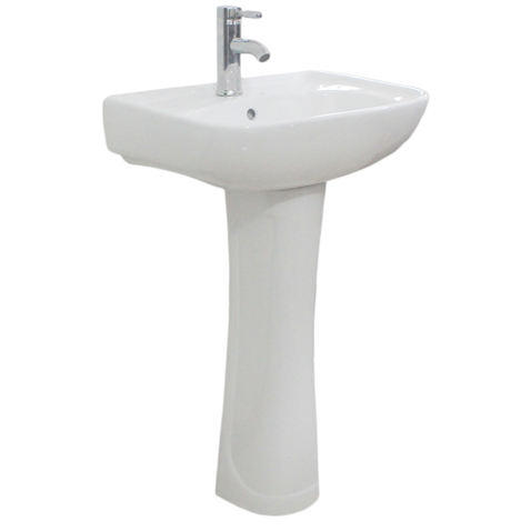 Basic Ceramic Pedestal Basin
