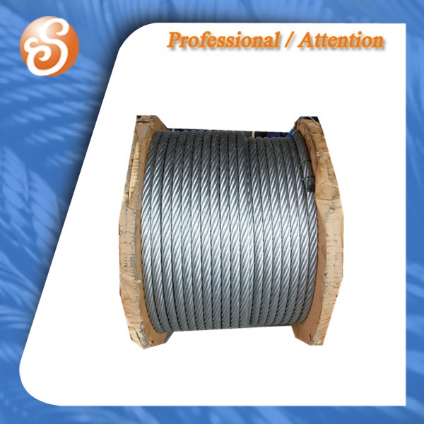 6X37 FC IWRC Galvanzied steel wire rope